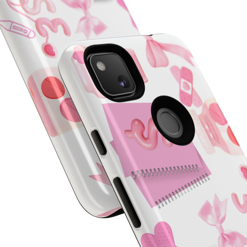 Phone Case - Cute Pink Nurse Design