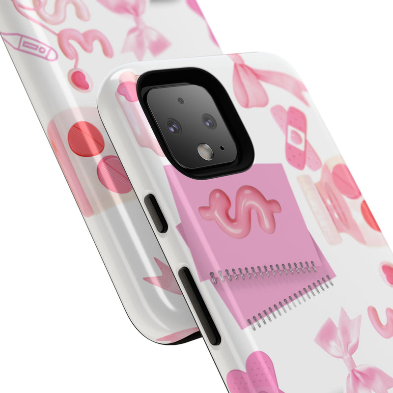 Phone Case - Cute Pink Nurse Design