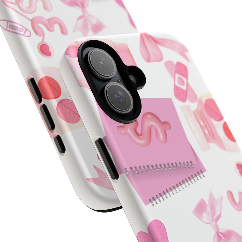 Phone Case - Cute Pink Nurse Design