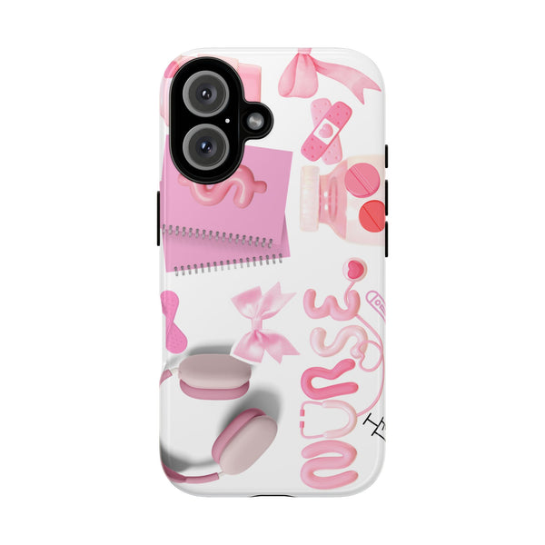 Phone Case - Cute Pink Nurse Design