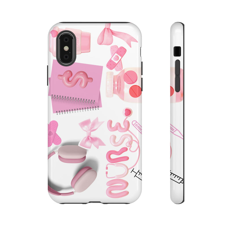 Phone Case - Cute Pink Nurse Design