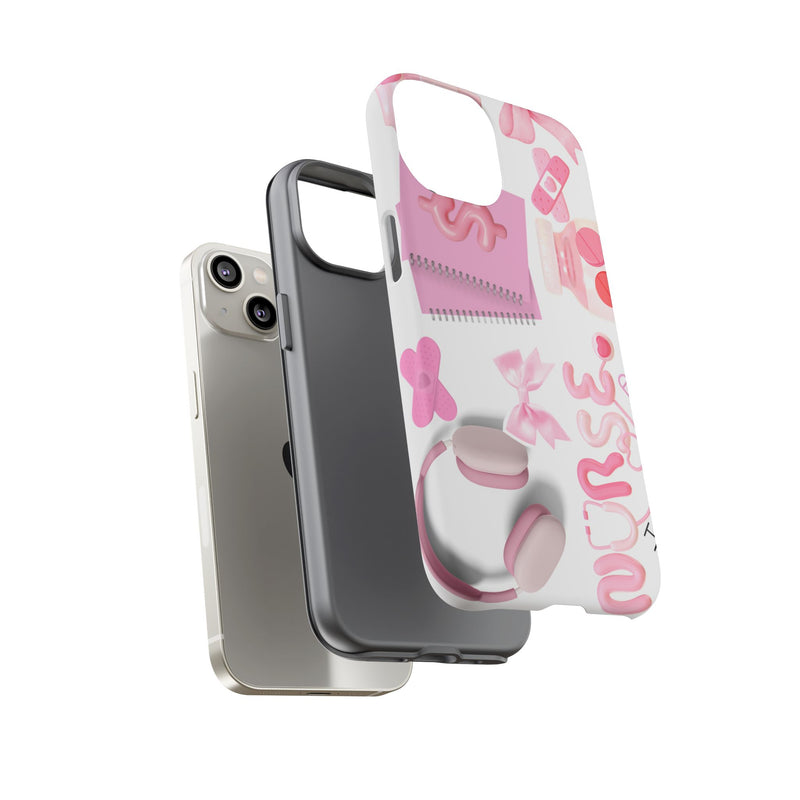 Phone Case - Cute Pink Nurse Design