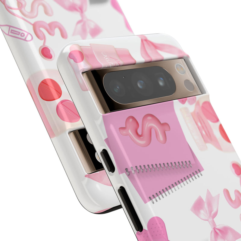 Phone Case - Cute Pink Nurse Design
