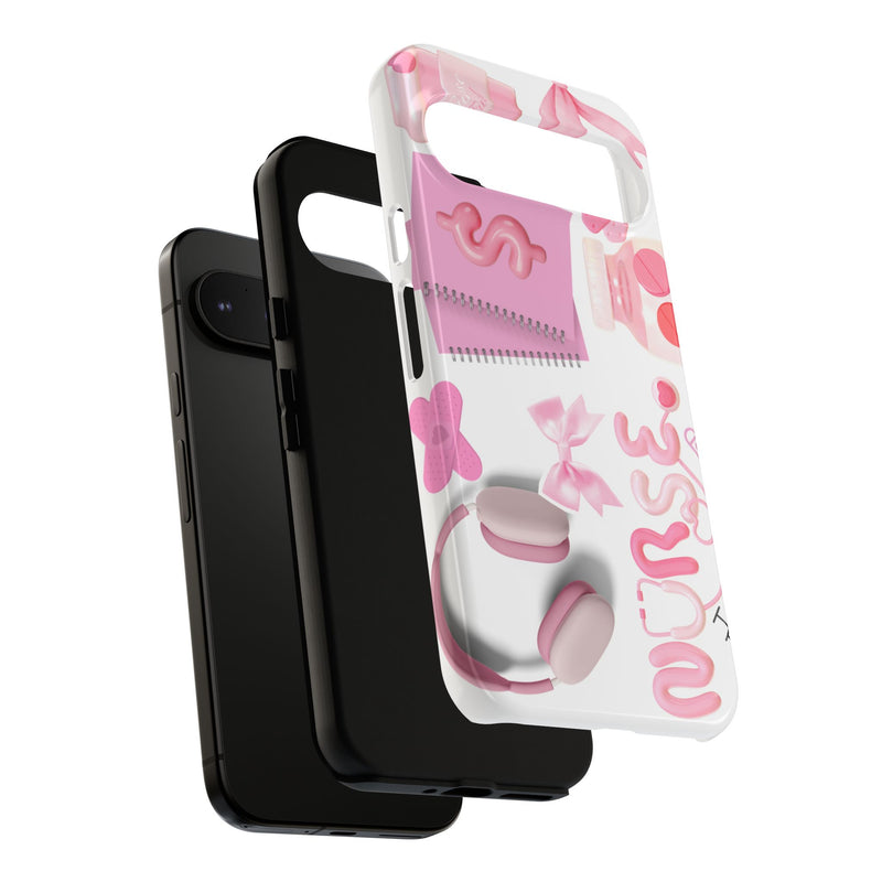 Phone Case - Cute Pink Nurse Design