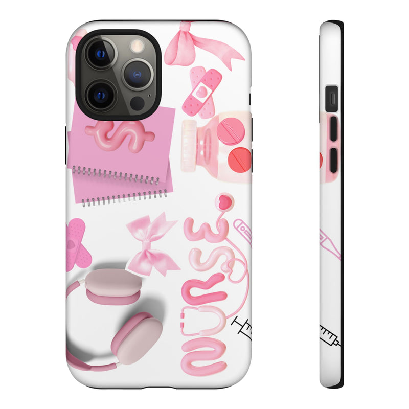 Phone Case - Cute Pink Nurse Design