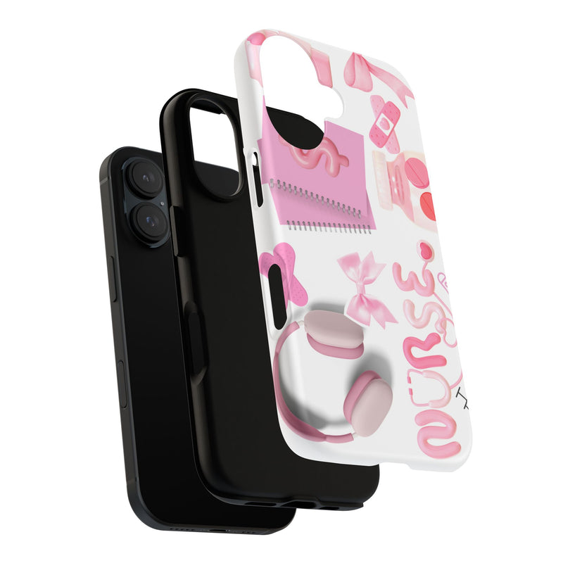Phone Case - Cute Pink Nurse Design