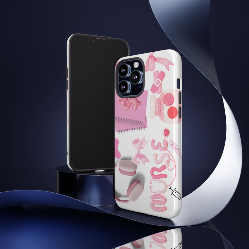 Phone Case - Cute Pink Nurse Design