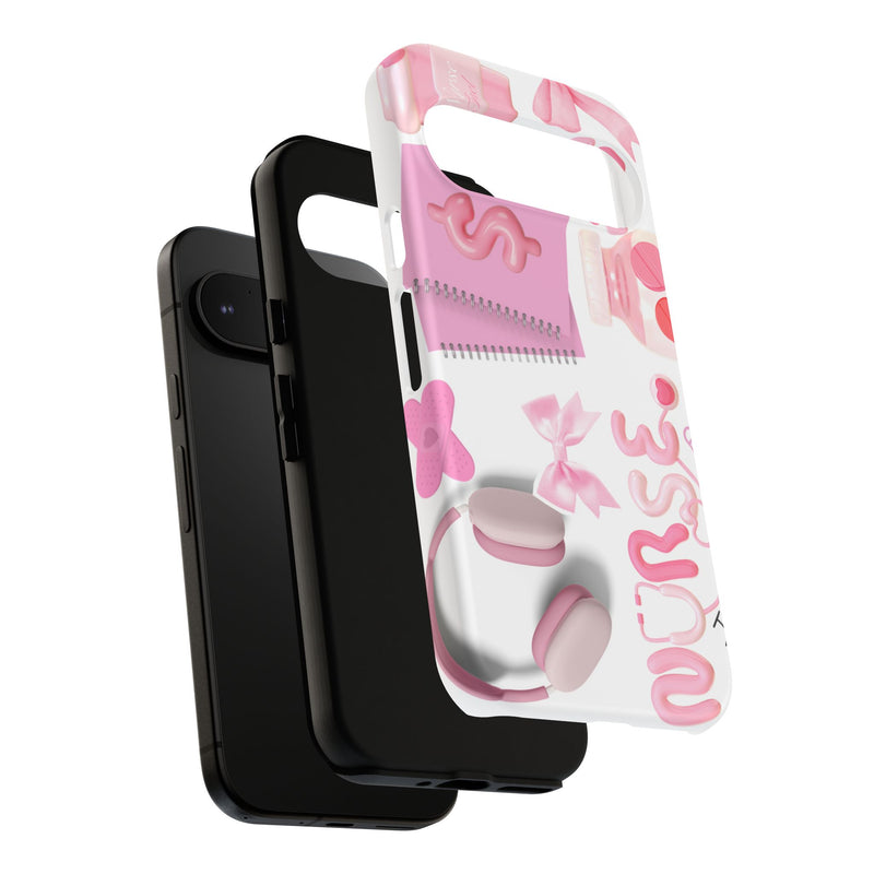 Phone Case - Cute Pink Nurse Design