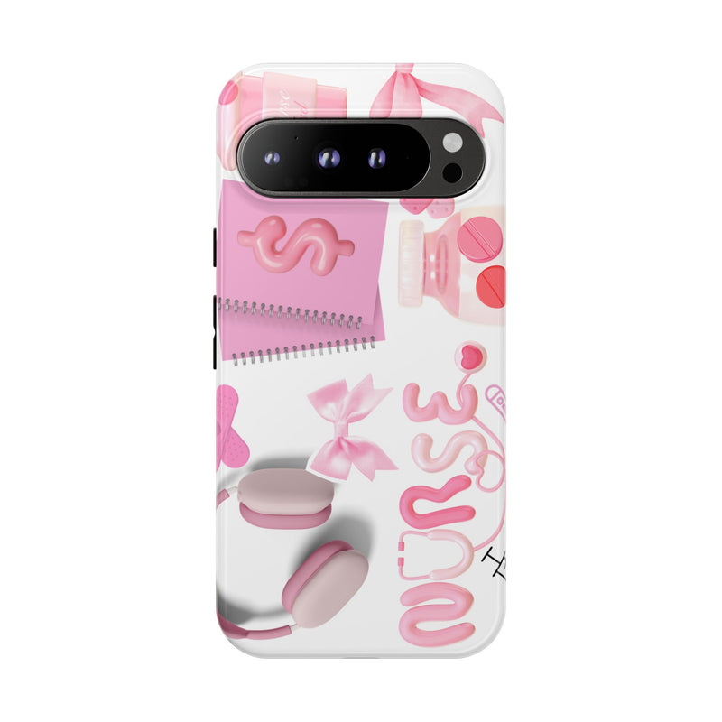 Phone Case - Cute Pink Nurse Design