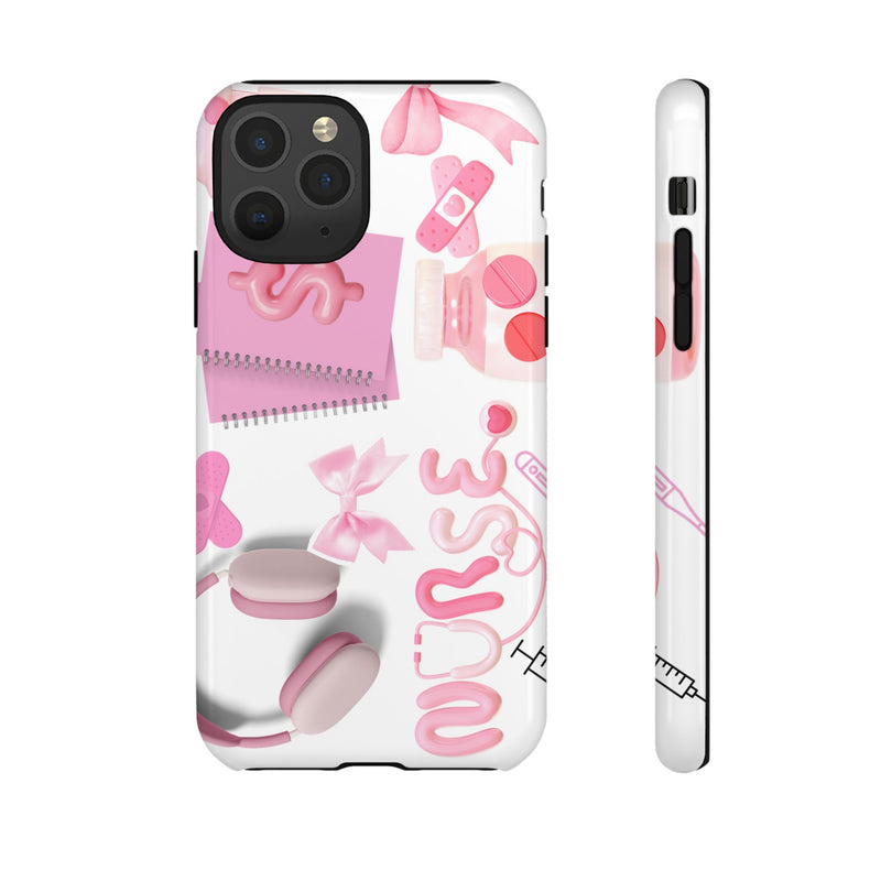 Phone Case - Cute Pink Nurse Design