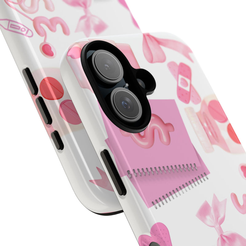 Phone Case - Cute Pink Nurse Design