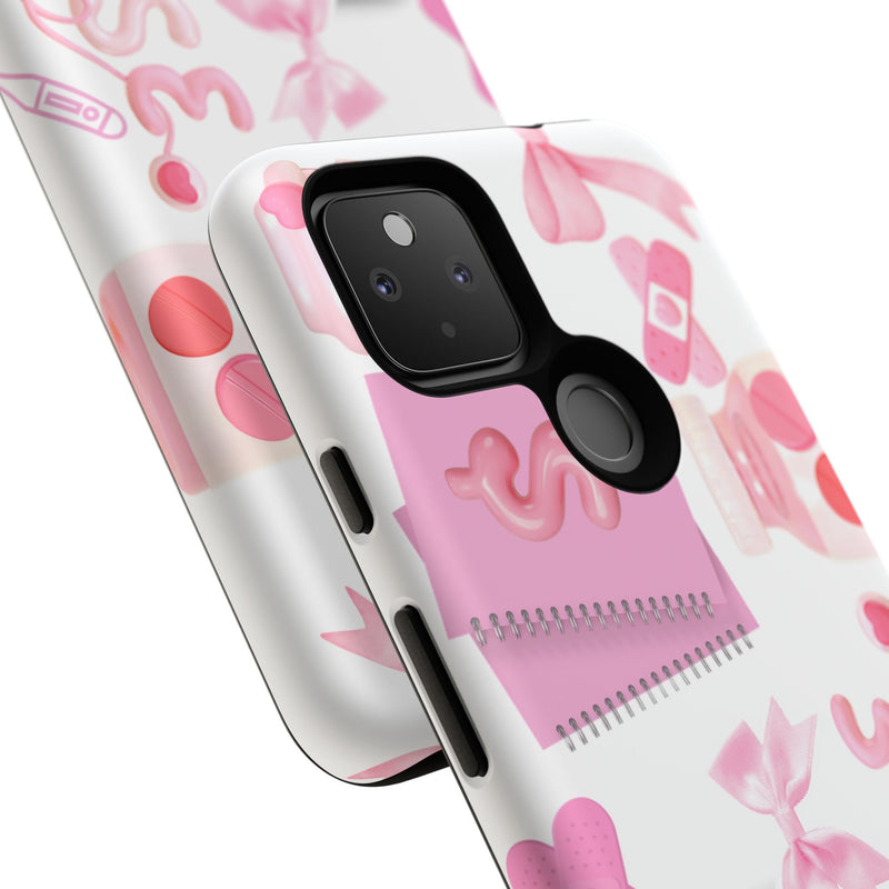 Phone Case - Cute Pink Nurse Design