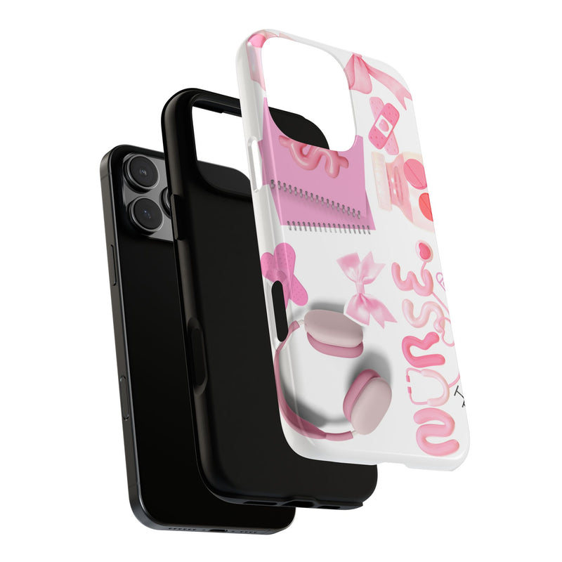 Phone Case - Cute Pink Nurse Design