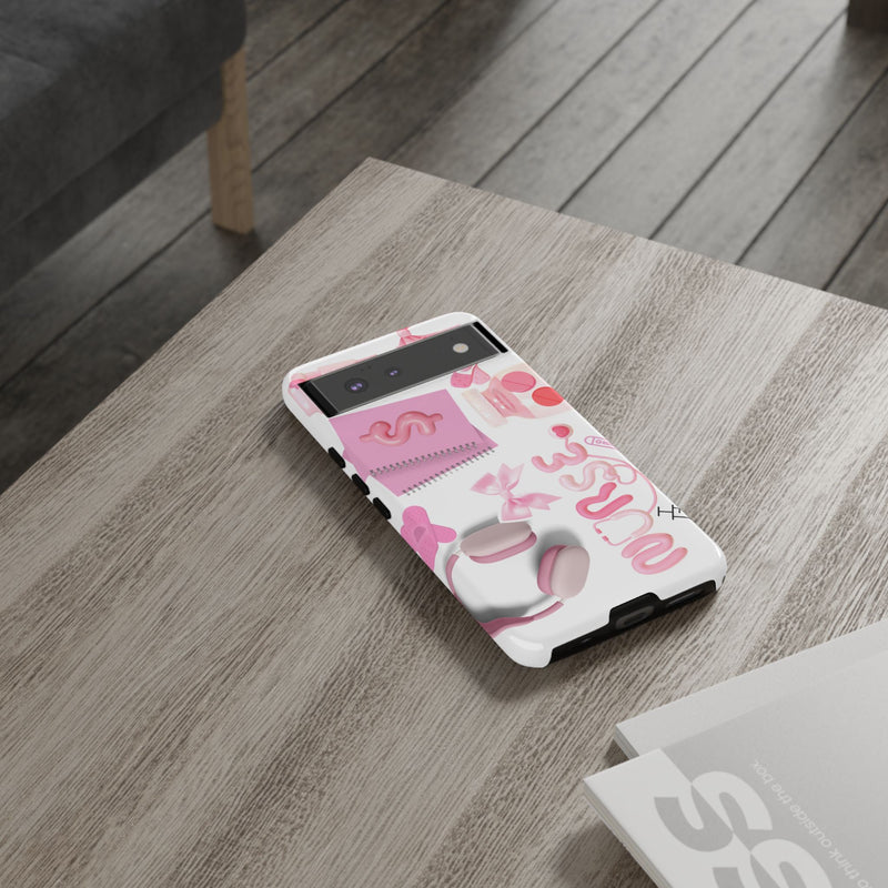Phone Case - Cute Pink Nurse Design