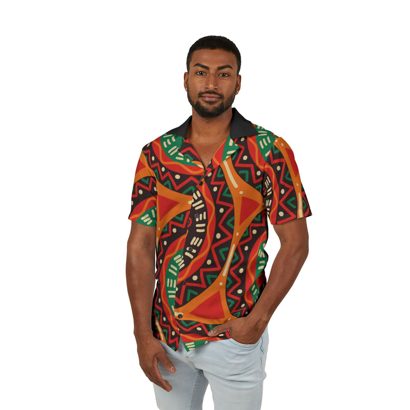 Hawaiian Shirt African Print Men's Camp Shirt