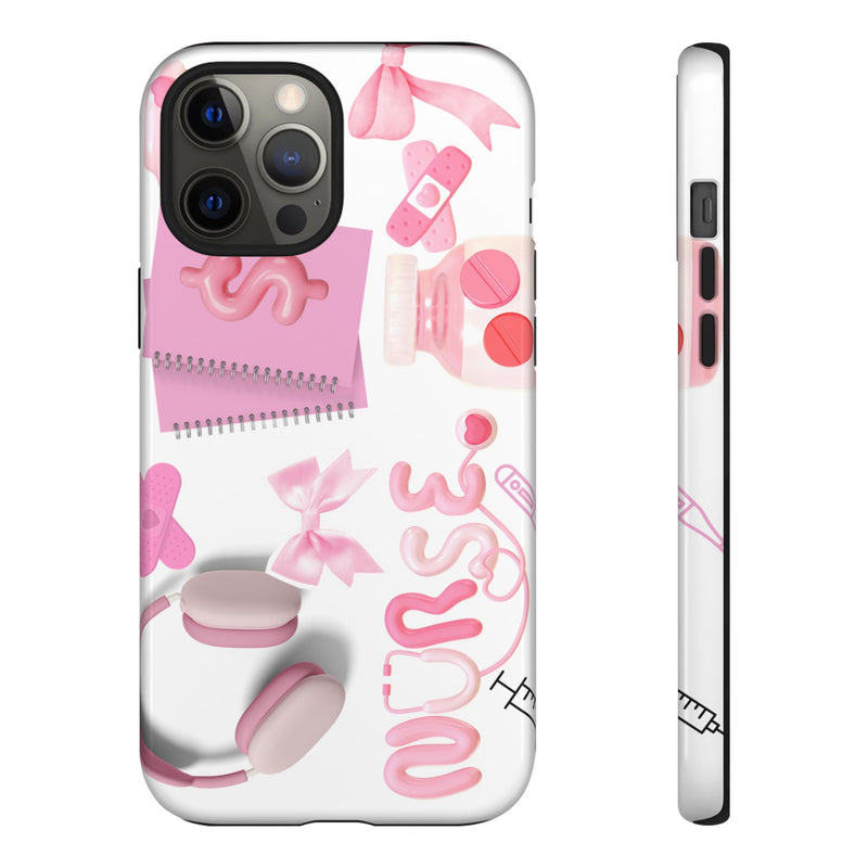 Phone Case - Cute Pink Nurse Design