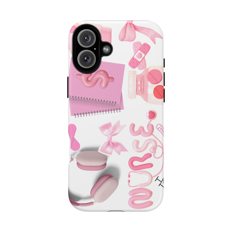 Phone Case - Cute Pink Nurse Design