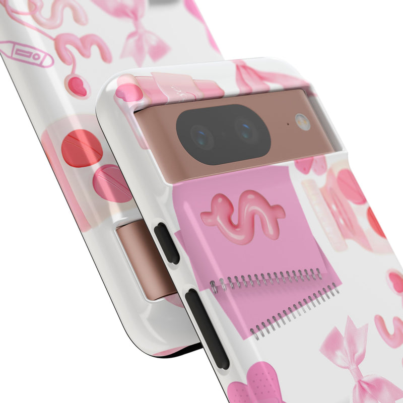 Phone Case - Cute Pink Nurse Design