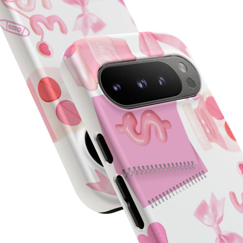 Phone Case - Cute Pink Nurse Design