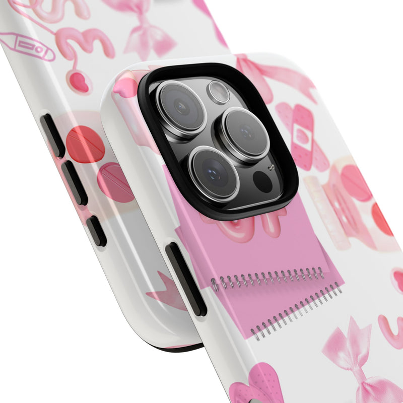 Phone Case - Cute Pink Nurse Design