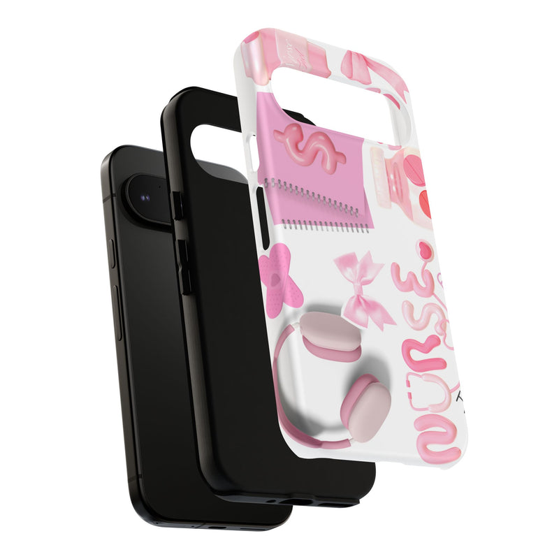 Phone Case - Cute Pink Nurse Design