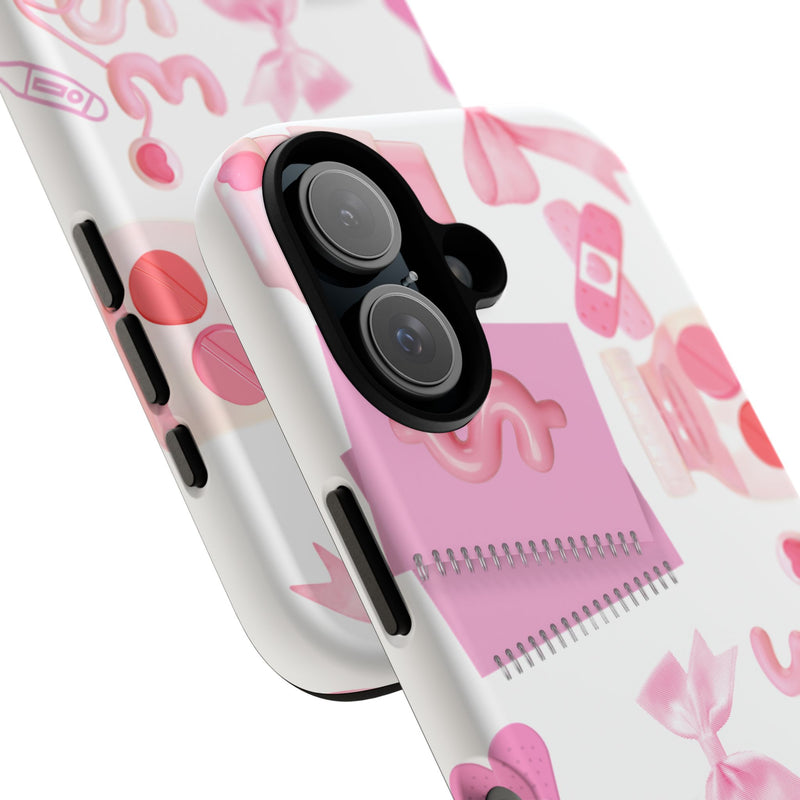 Phone Case - Cute Pink Nurse Design