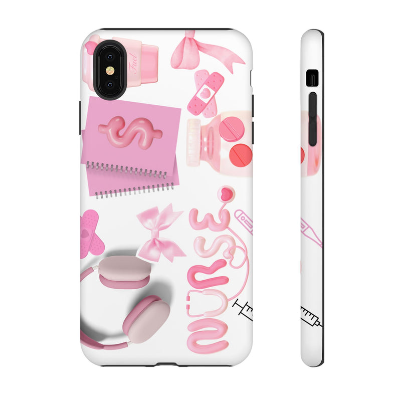 Phone Case - Cute Pink Nurse Design