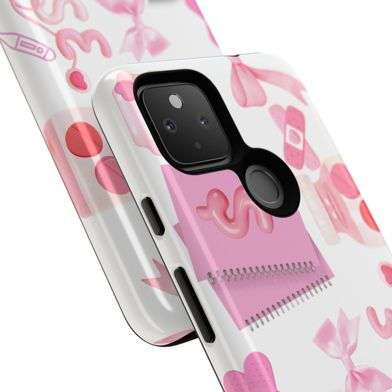 Phone Case - Cute Pink Nurse Design