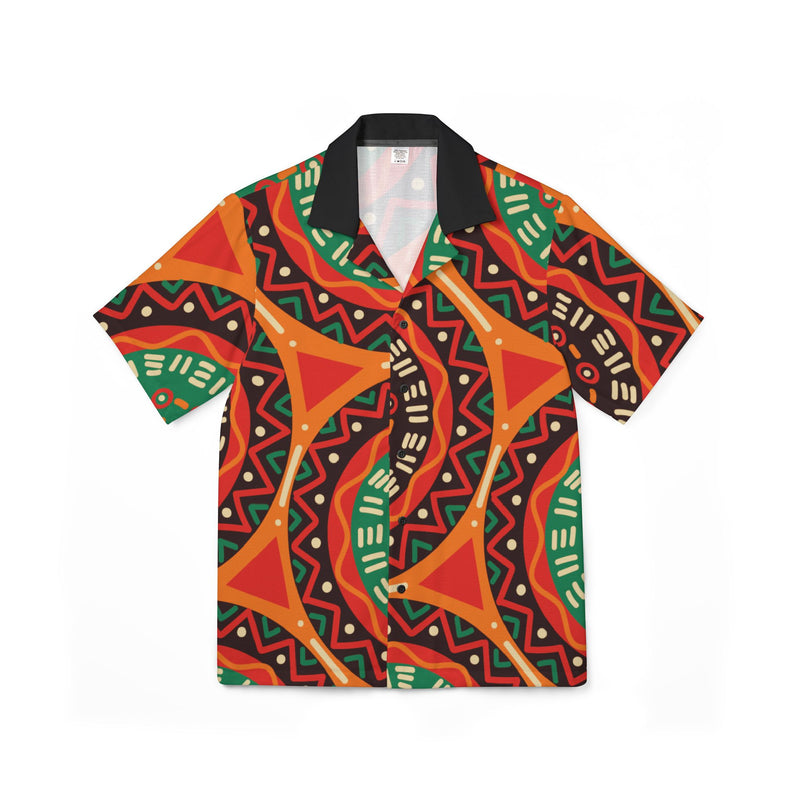 Hawaiian Shirt African Print Men's Camp Shirt