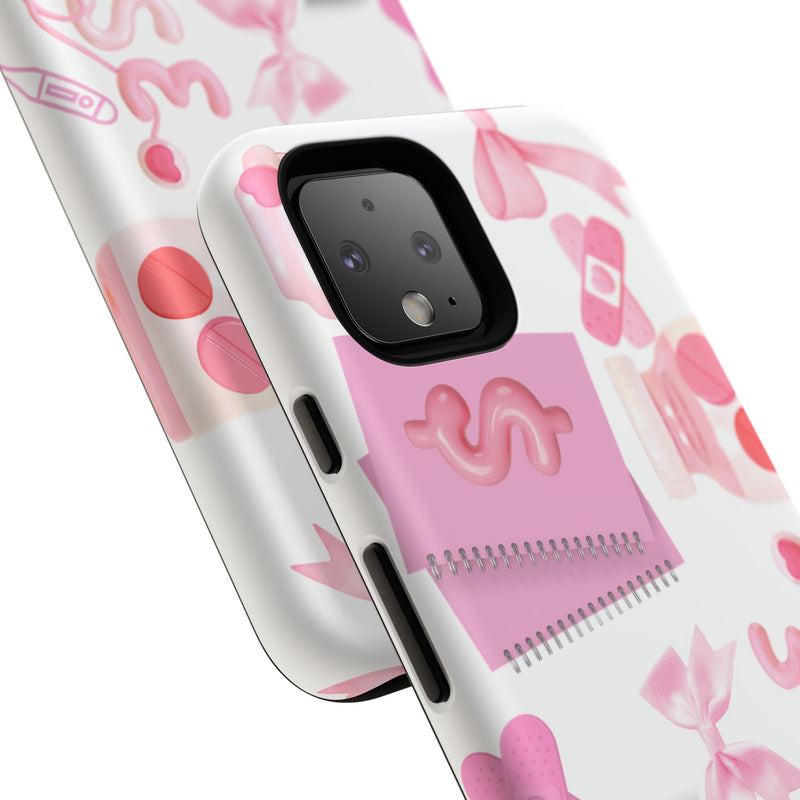 Phone Case - Cute Pink Nurse Design