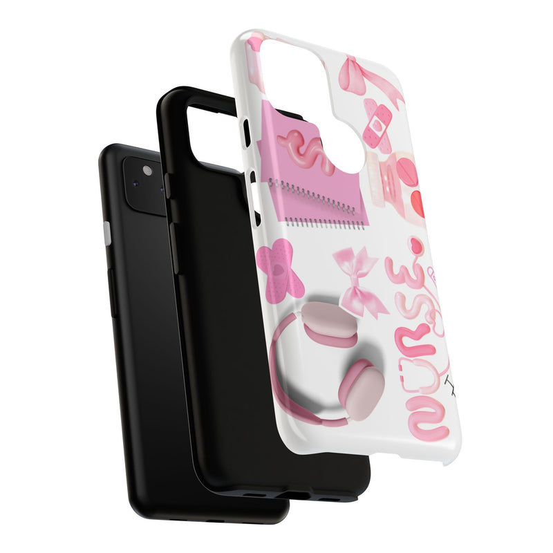Phone Case - Cute Pink Nurse Design