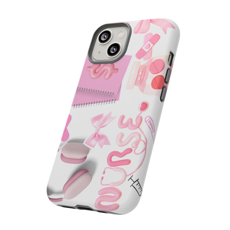 Phone Case - Cute Pink Nurse Design