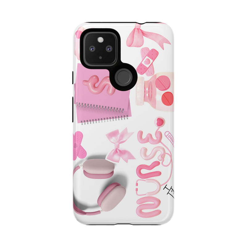 Phone Case - Cute Pink Nurse Design