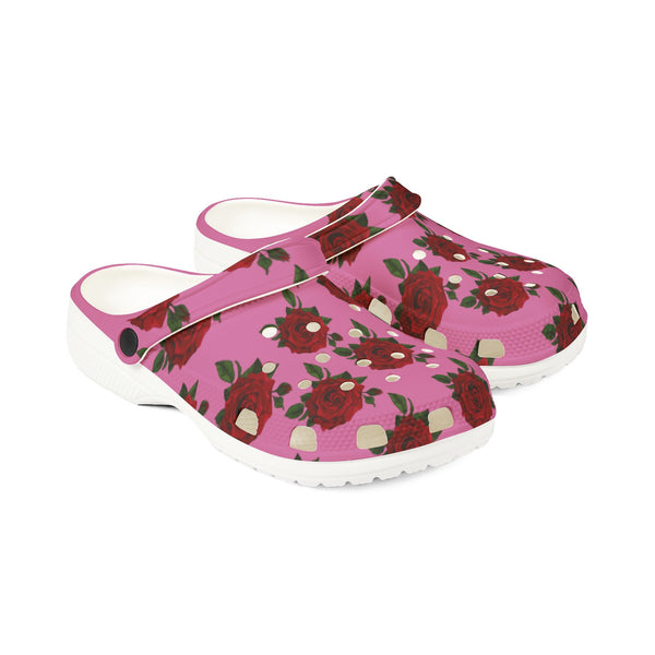 Floral EVA Foam Clogs - Comfortable Slip-On Shoes with Rose Design