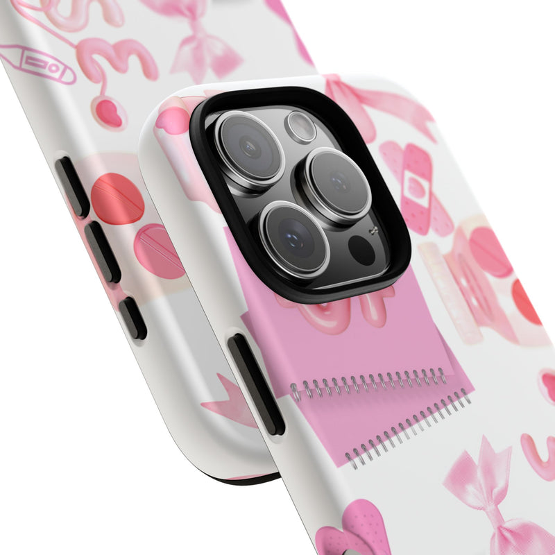 Phone Case - Cute Pink Nurse Design
