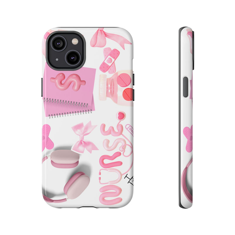 Phone Case - Cute Pink Nurse Design