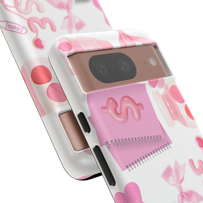 Phone Case - Cute Pink Nurse Design