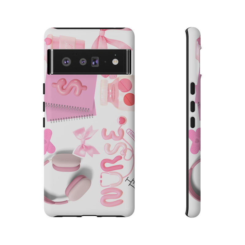 Phone Case - Cute Pink Nurse Design